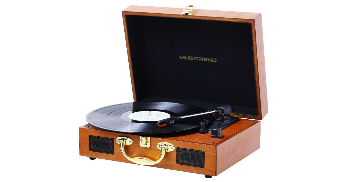 Msitrend Suitcase Record Player ONLY $36.54 (Reg. $140)
