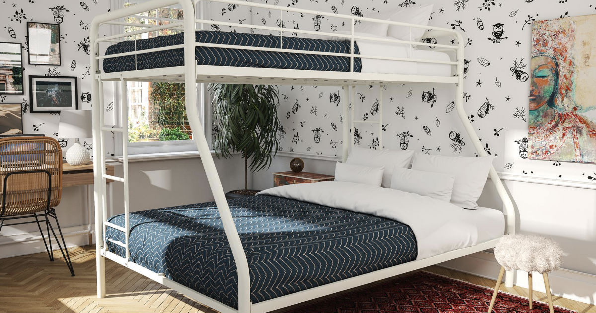 Twin Over Full Metal Bunk Bed ONLY $149 Shipped (Reg $236)