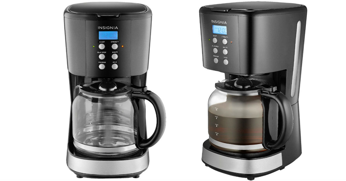 Insignia 12-Cup Coffee Maker ONLY $19.99 (Reg $39.99)