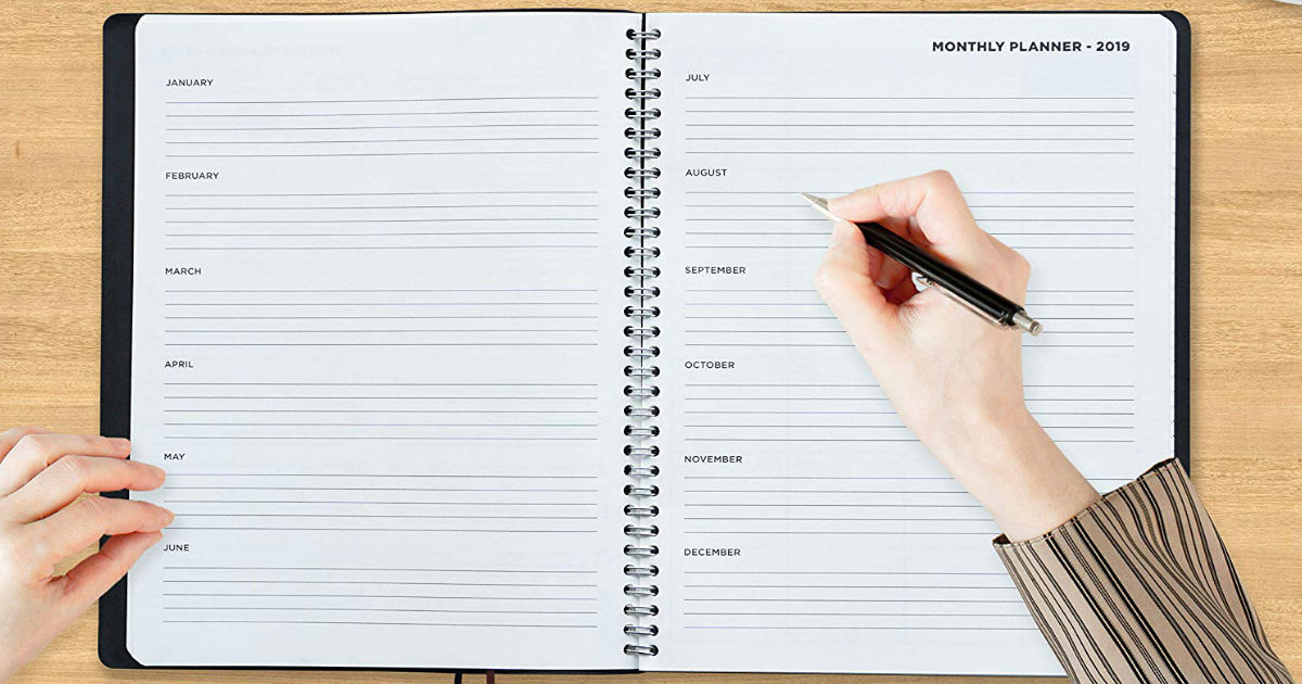 Weekly & Monthly Planner Appointment Book ONLY $7.16 (Reg. $12)