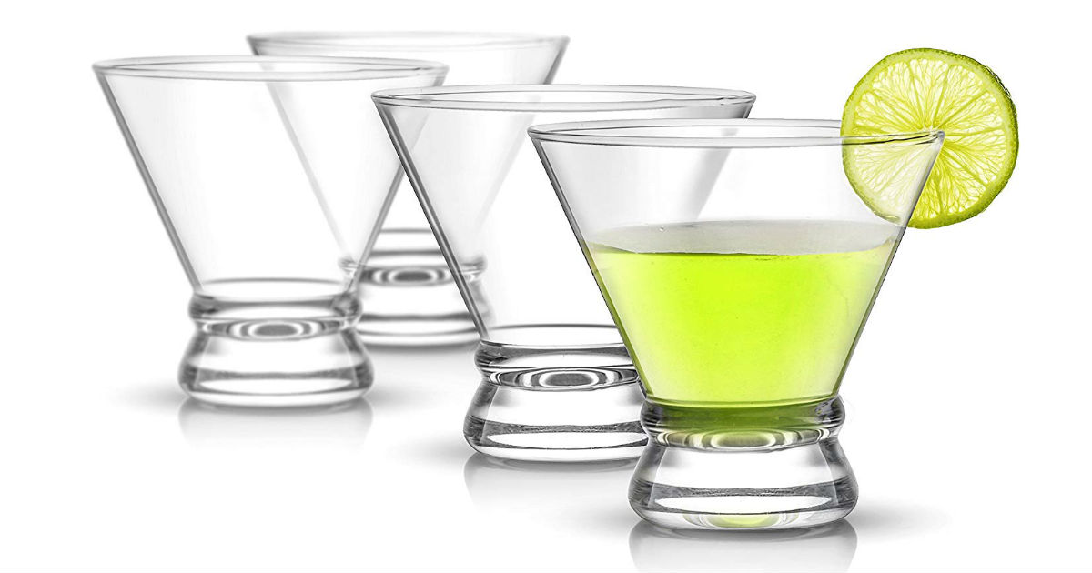 JoyJolt 4-Piece Cocktail Glasses ONLY $11.83 (Reg. $25)