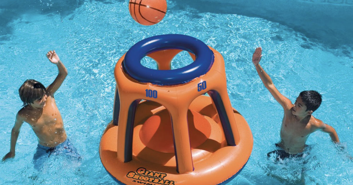 Basketball Hoop Shootball Inflatable Pool Toy ONLY $19.99 (Reg $80)