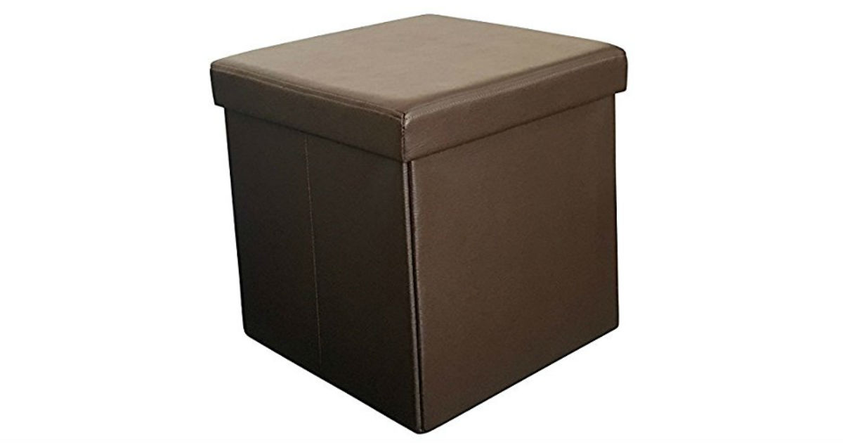 Sodynee Faux Leather Storage Ottoman ONLY $25.99 (Reg. $50)