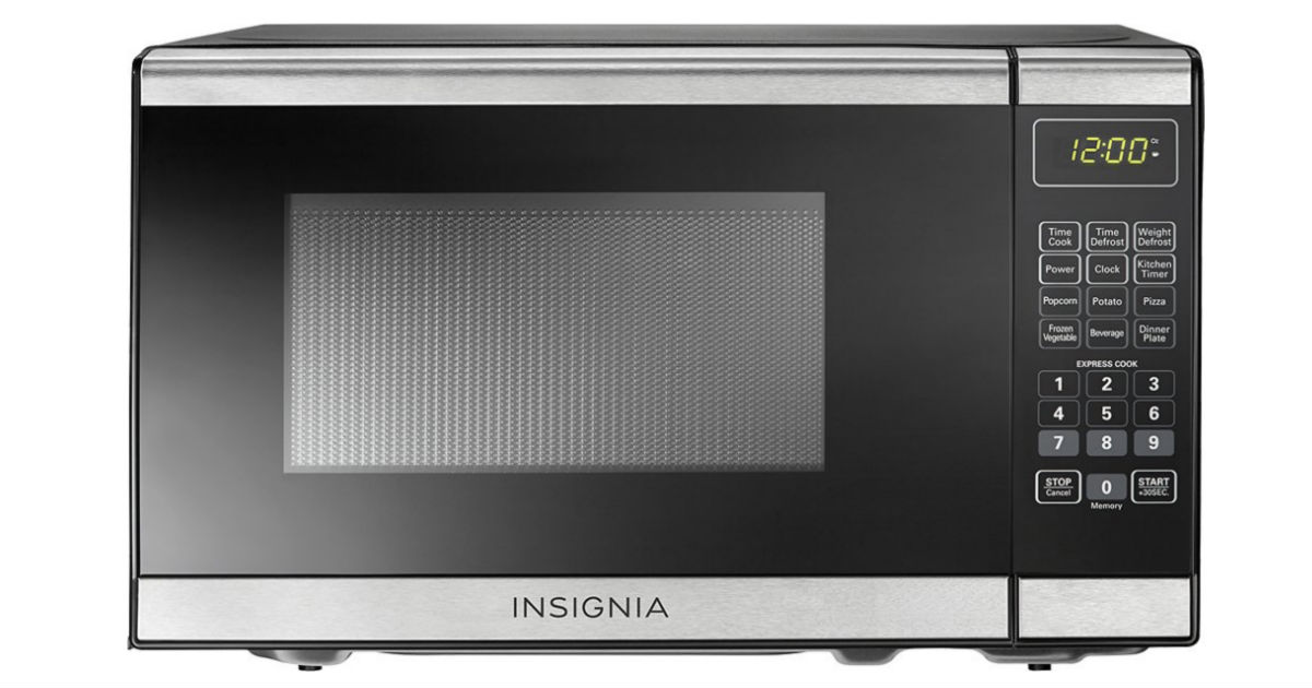 Insignia Compact Microwave Stainless Steel ONLY $44.99 (Reg $80)