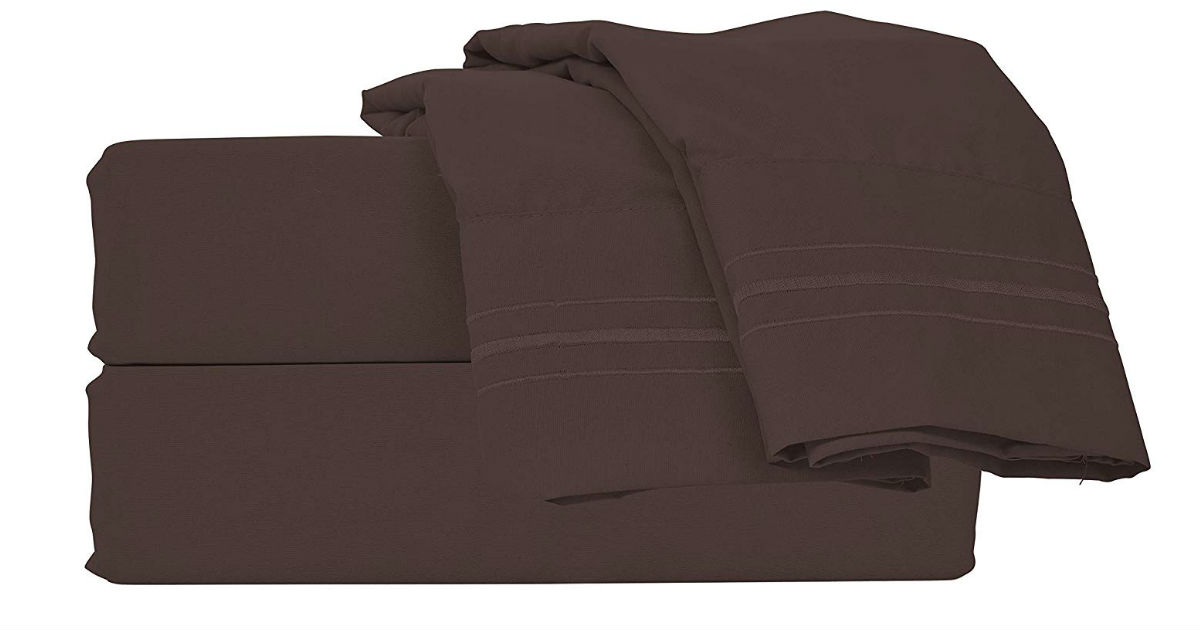 Microfiber Queen Bed Sheets ONLY $16.49 (Reg. $60)