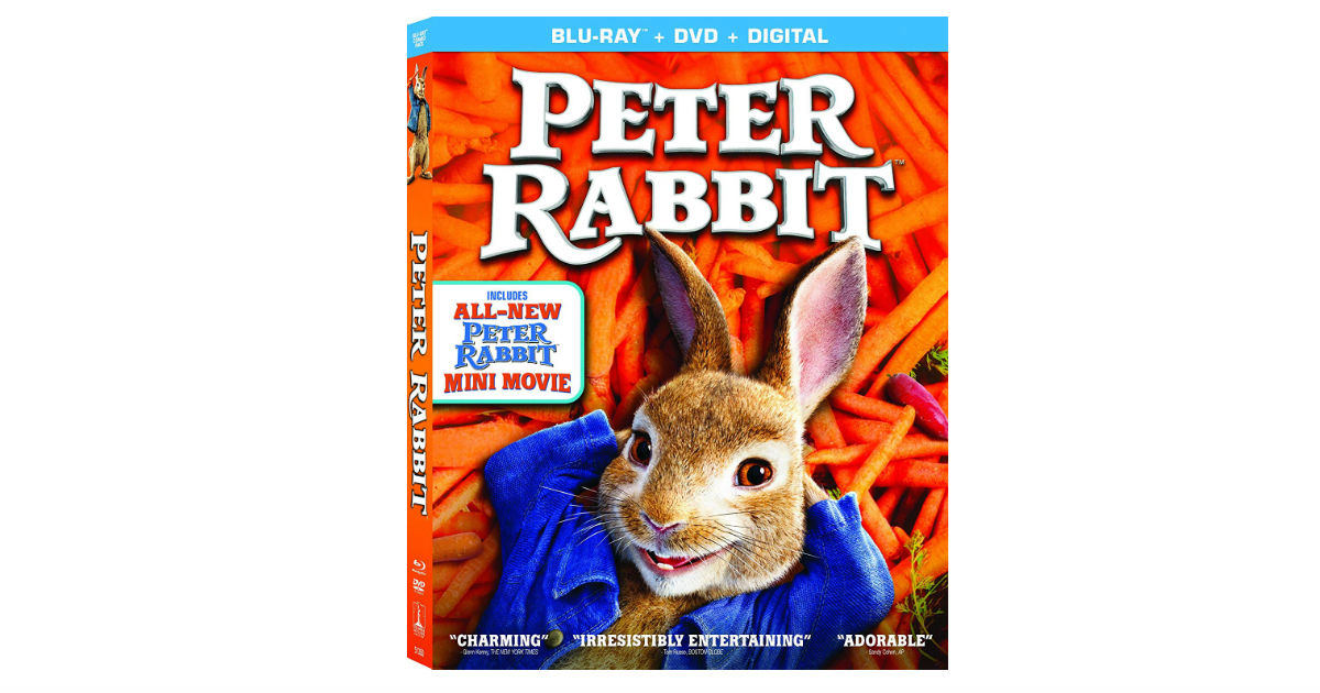 Peter Rabbit Blu-ray DVD ONLY $9.99 (Reg. $20)