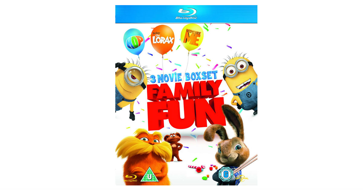 Hop/Despicable Me/The Lorax on Bluray ONLY 14.96 on Amazon Deals
