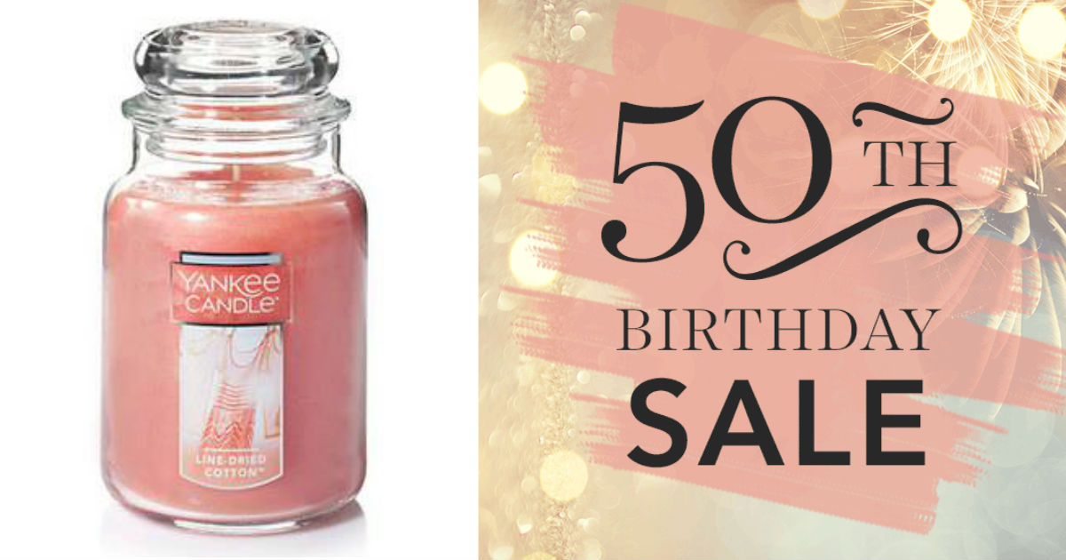 Yankee Candle 50th Birthday Sale