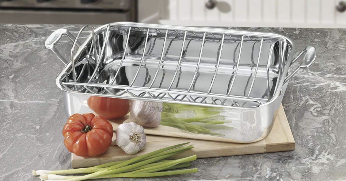 Cuisinart Chef’s Classic Stainless Steel Roaster ONLY $32.99