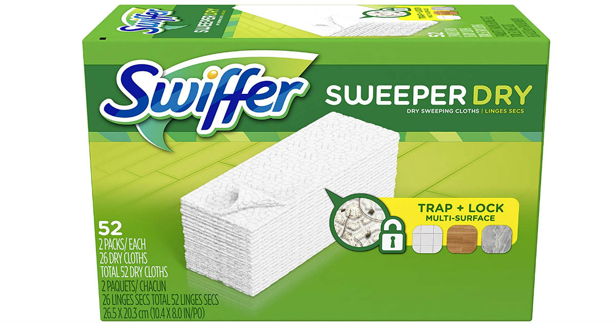 Swiffer Sweeper Dry Mop Refills 52-Count ONLY $7.17 Shipped 