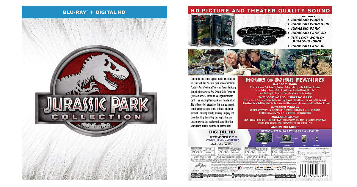 Jurassic Park Collection Blu-r...