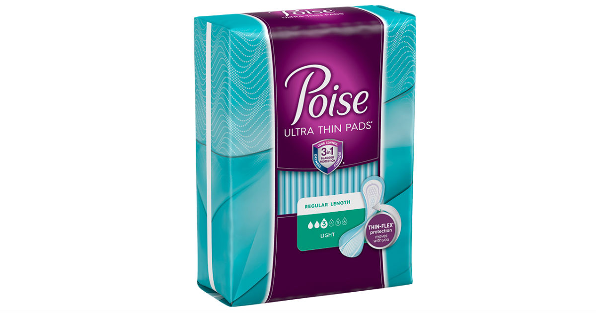 Poise Pads Only $1.64 at Walmart (Reg. $4.64)