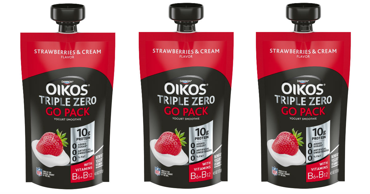 Dannon Oikos Triple Zero Go Pack Only $0.54 at Walmart