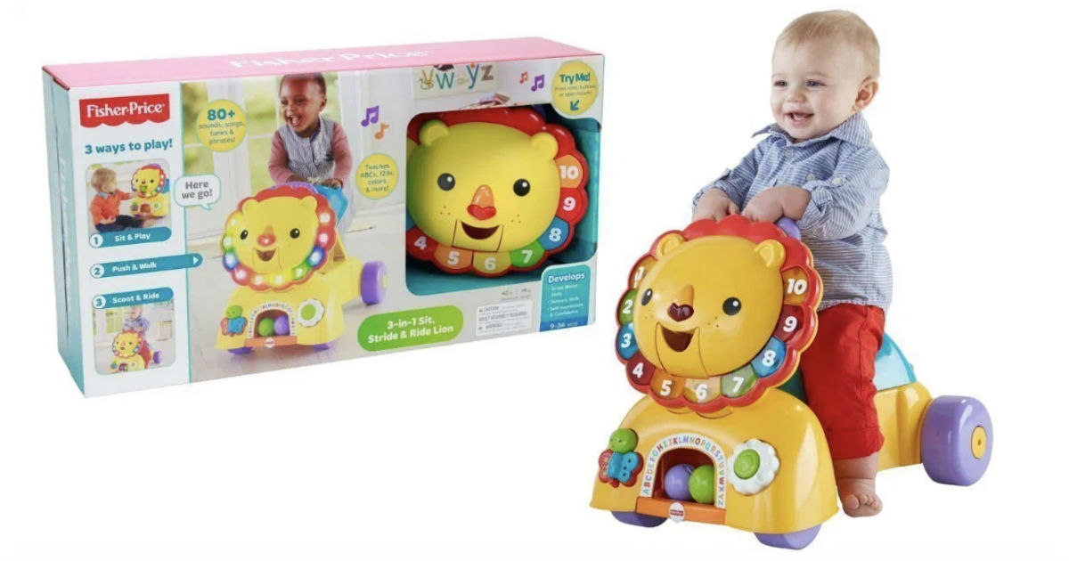 3 in 1 sit and stride lion