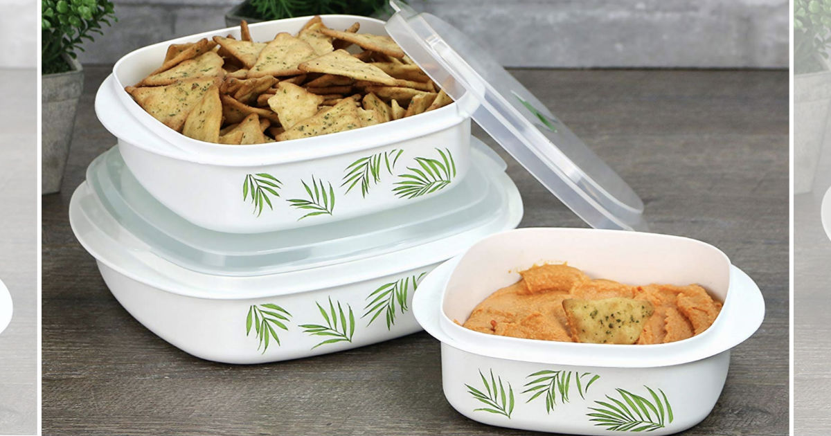 Corelle 6Piece Plastic Storage Set ONLY 8.39 (Reg 12) Daily Deals