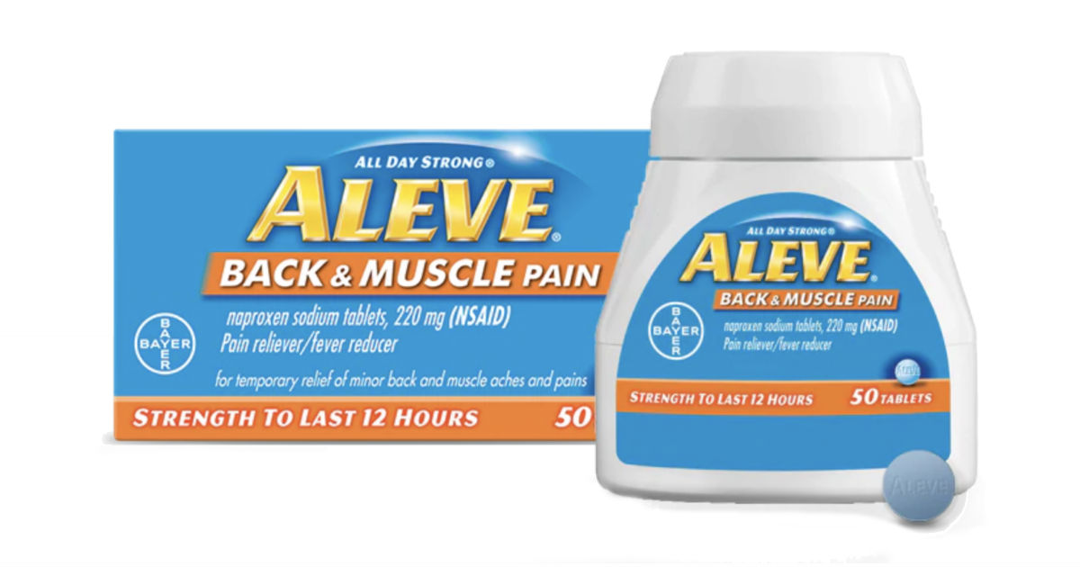 FREE Aleve Back & Muscle Pain Tablets at CVS
