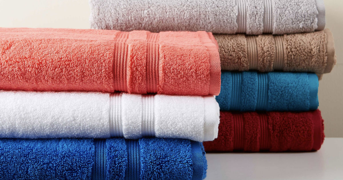 Mainstays Solid Cotton Towel 6-Pcs Set ONLY $7.99 (Reg $18.36)