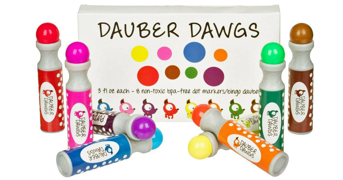 Dauber Dawgs 8-Pack Washable Dot Markers ONLY $12.49 (Reg. $30)