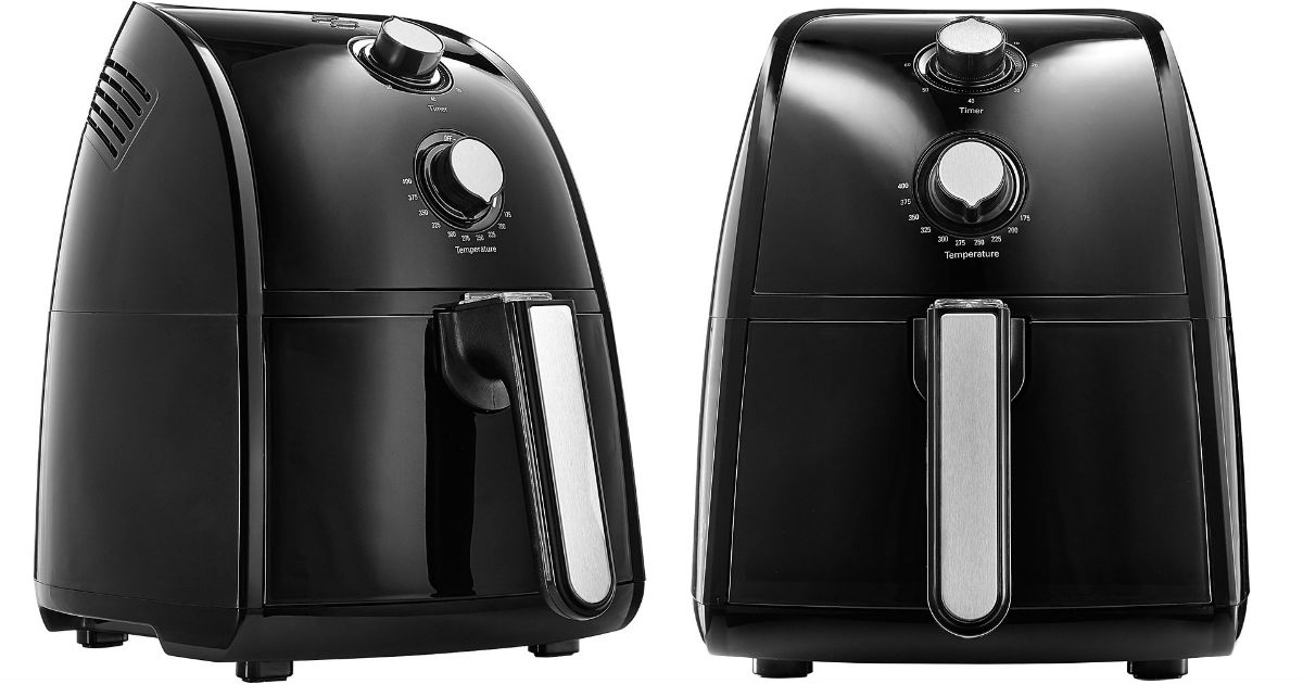 Bella 2.6 qt Analog Air Fryer Black ONLY 39.99 (Reg 80) Daily Deals