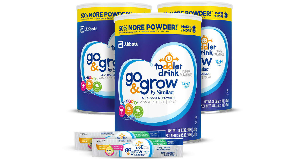 Go & Grow by Similac Milk Based Toddler 3-Pk ONLY $42.88 Shipped