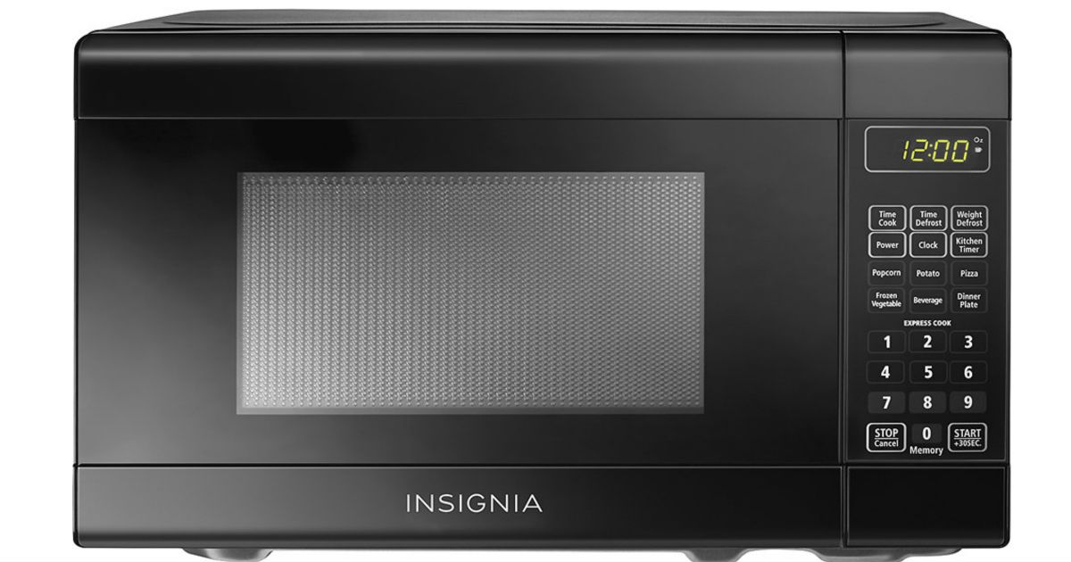Insignia Compact Microwave Black ONLY $39.99 (Reg $70)