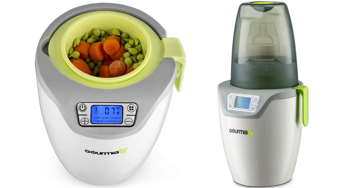 Gourmia Jr. Single Baby Bottle Sterilizer and Warmer ONLY $20.99