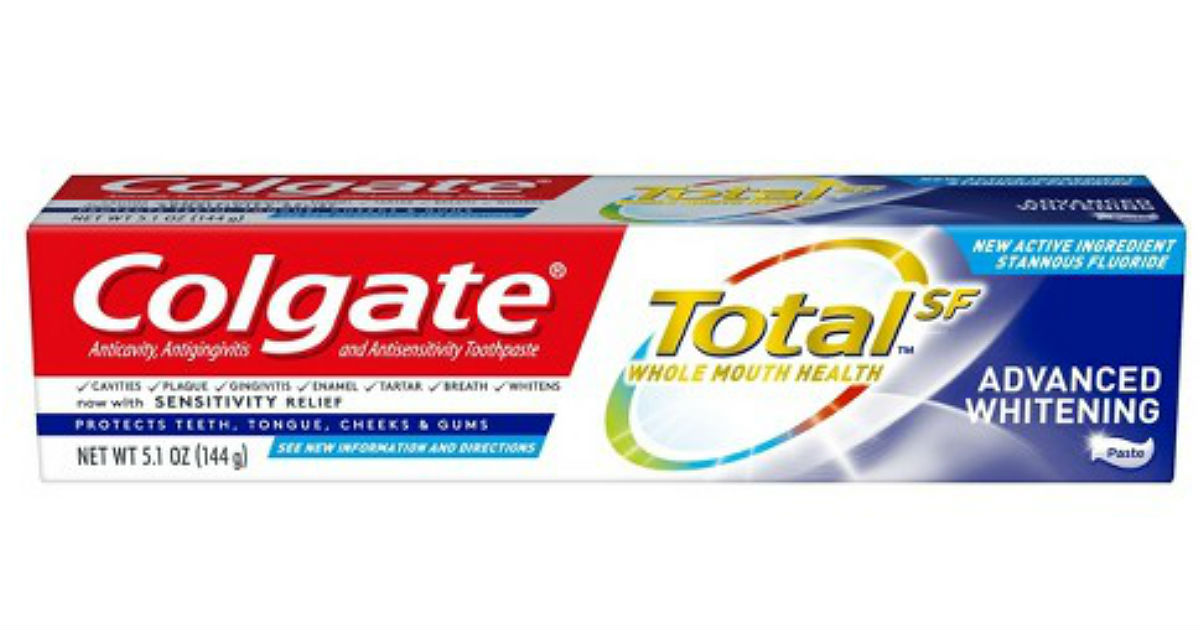 Colgate TotalSF Advanced Toothpaste ONLY $0.22 at Walmart