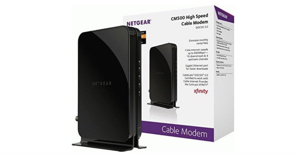 Netgear CM500 Cable Modem Refurbished ONLY $29.99 at Walmart
