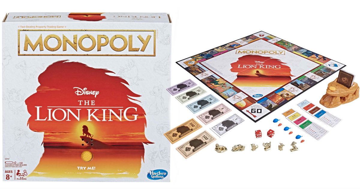 Disney The Lion King Edition Monopoly ONLY $39.99