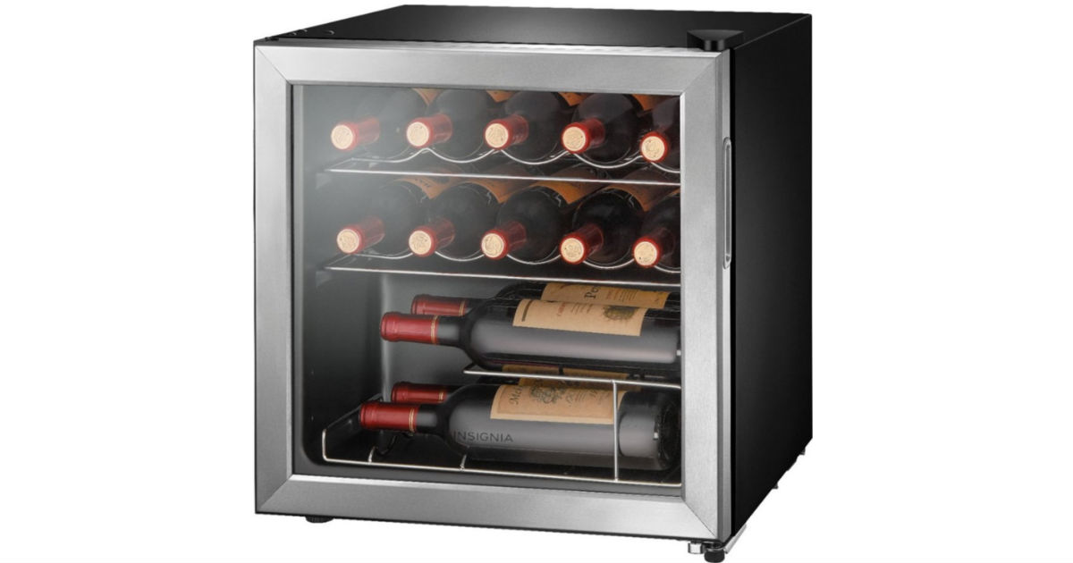 Insignia 14-Bottle Wine Cooler ONLY $89.99 (Reg $130)