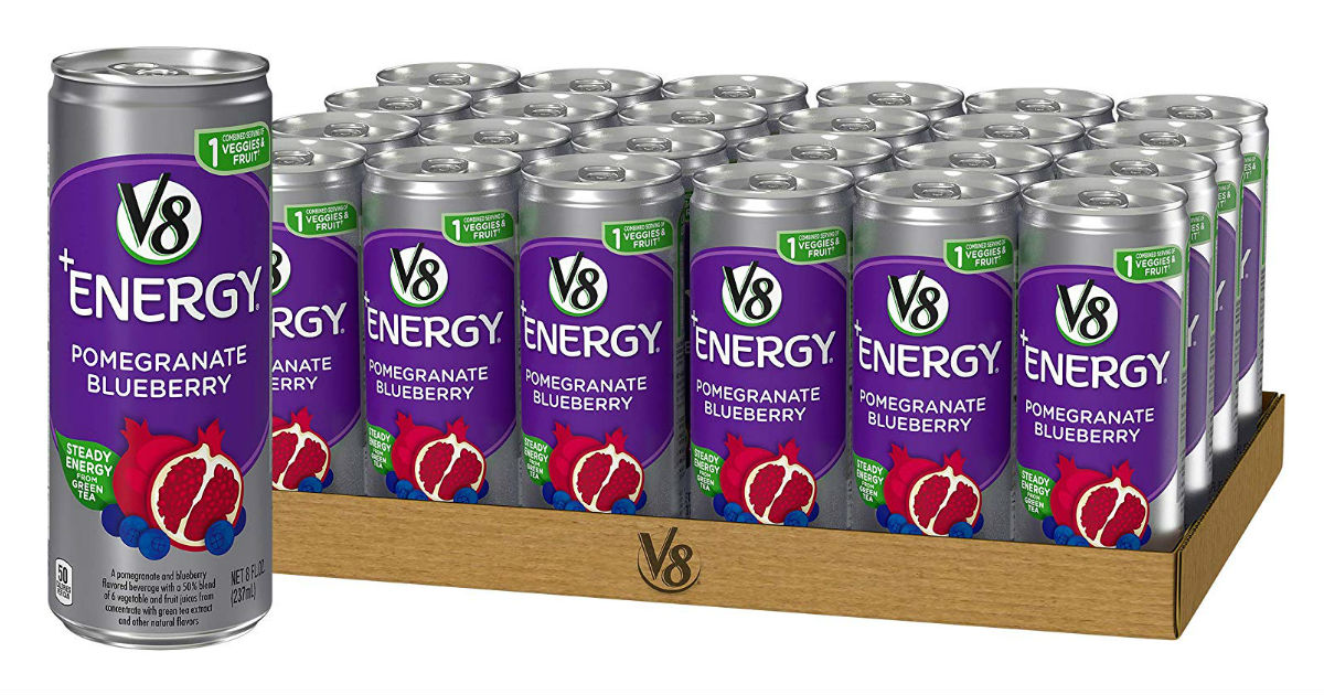V8 +Energy, Juice Drink Pomegranate Blueberry 24-Pk ONLY $10.66 