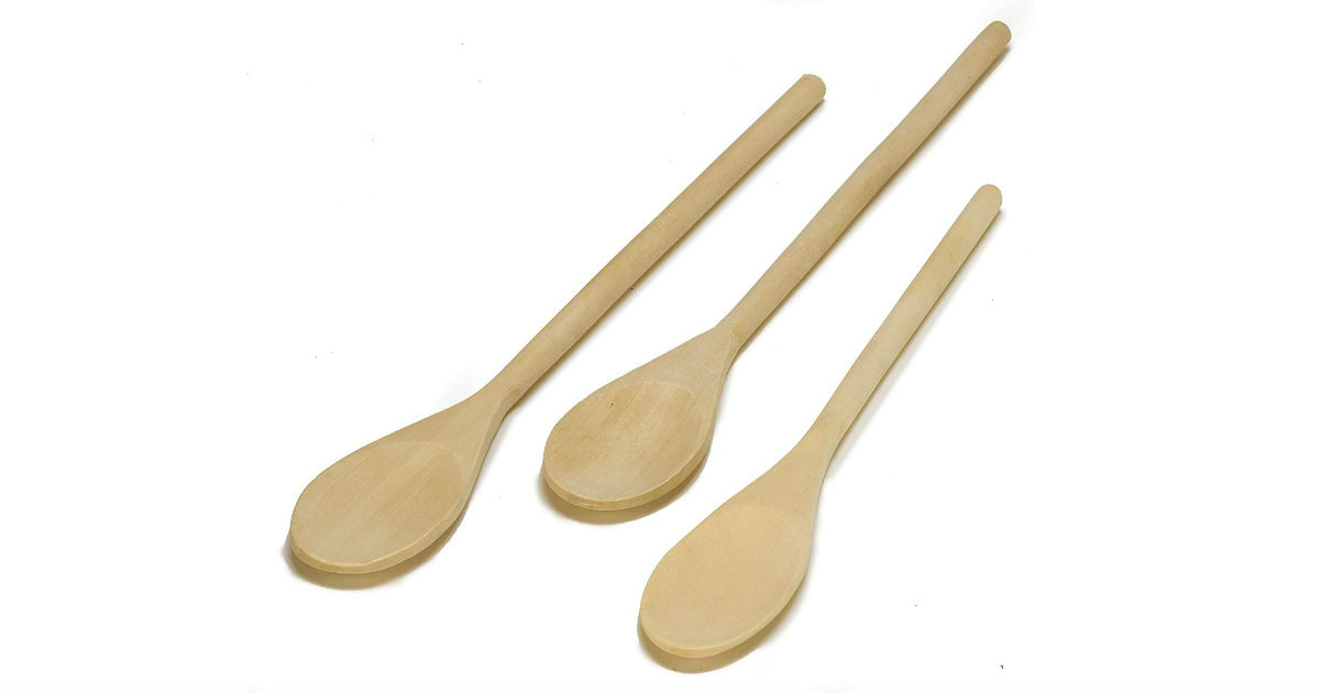 Wood Spoon 3-Piece Set ONLY $2.56 (Reg. $6)