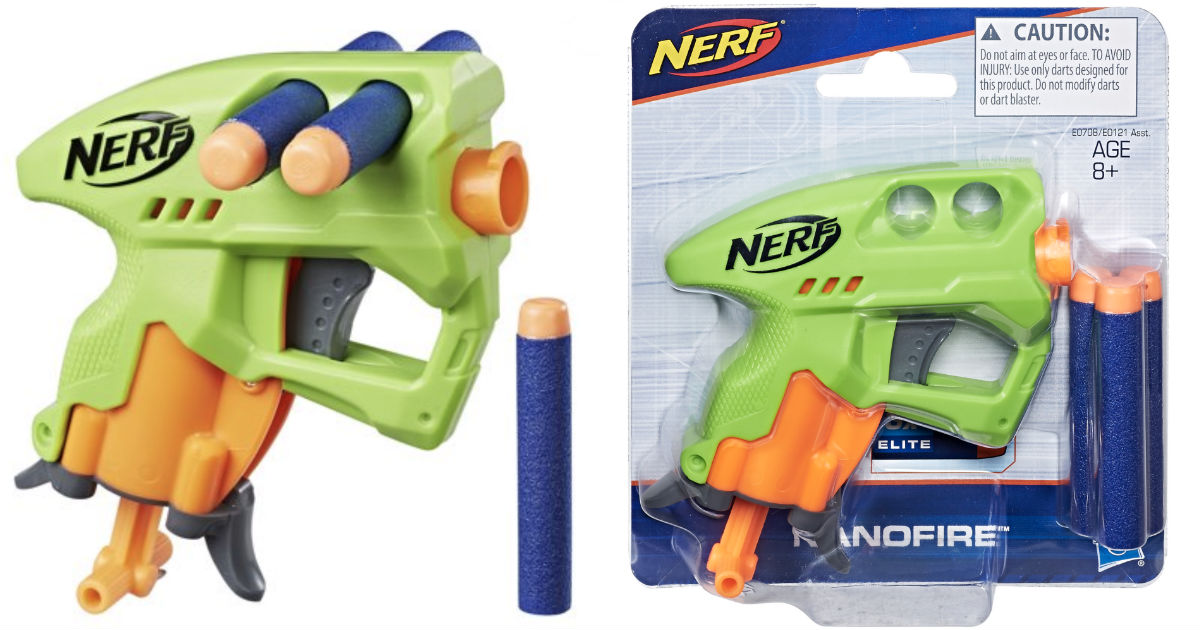 NERF N-Strike NanoFire Blaster (Green) ONLY $2.41 at Walmart