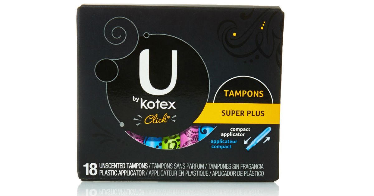 U by Kotex Click Compact Tampons Only $1.34 at Walmart