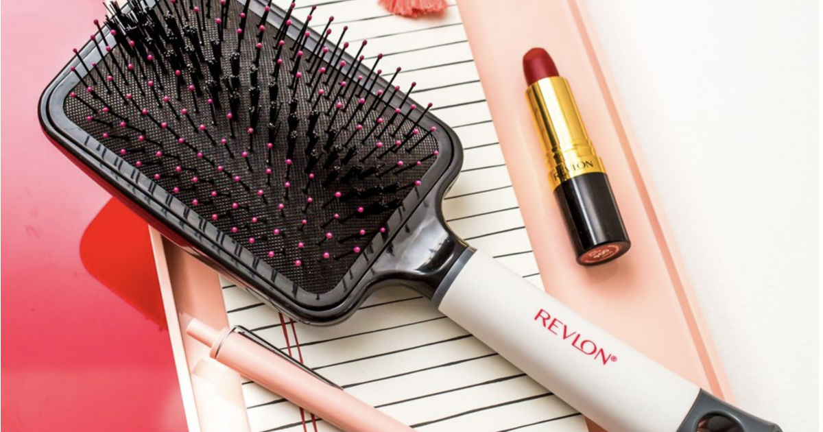 Revlon Extra Grip Vented Paddle Hair Brush ONLY $4.34