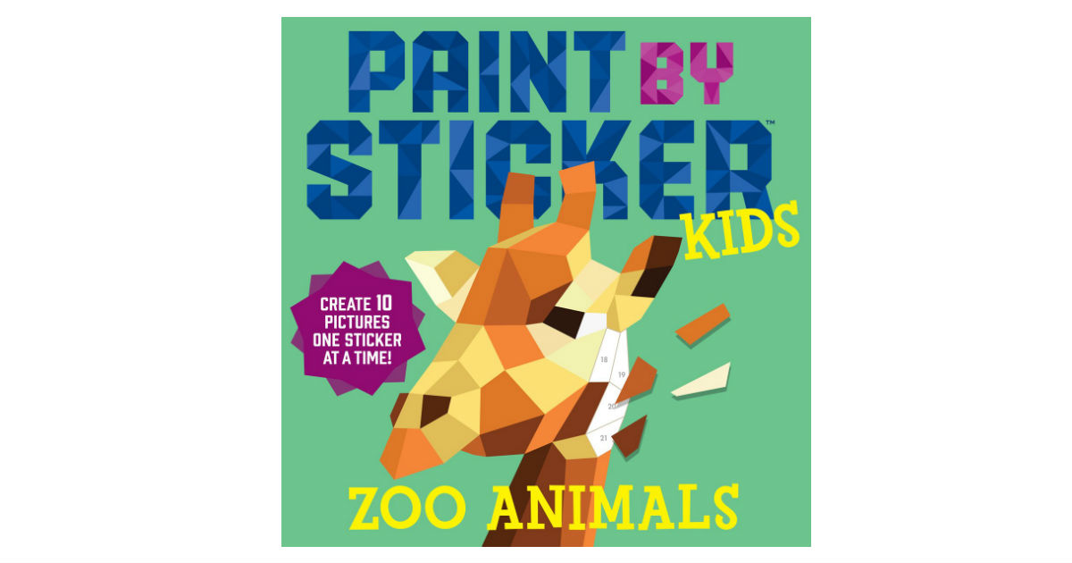Paint by Sticker Zoo Animals ONLY $5.20 (Reg. $10)
