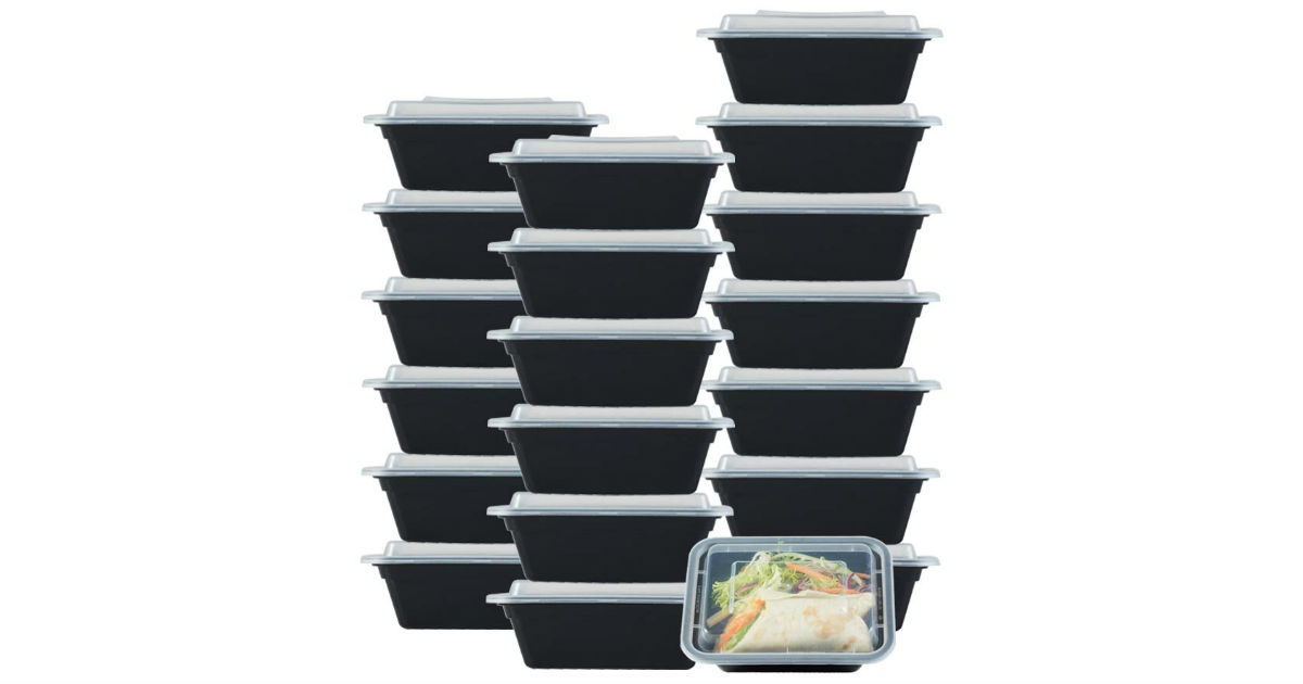 NutriBox Meal Prep Containers 20-Pack ONLY $9.34 (Reg. $26)