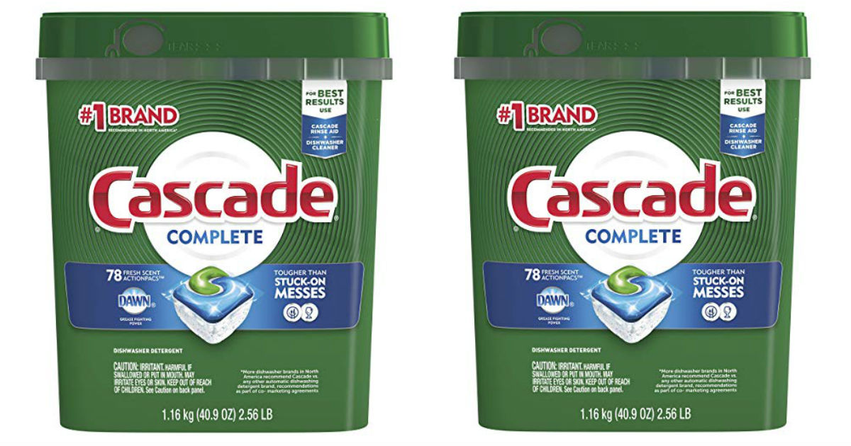 Cascade ActionPacs Dishwasher Detergent ONLY $9.70 Shipped