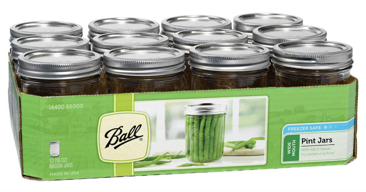 Ball Glass Mason Jars 12-Pack for ONLY $5.99 at Target