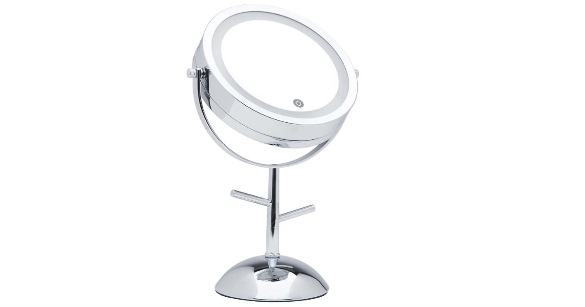 LED Lighted Magnifying Makeup Mirror ONLY $19.62 (Reg. $40)