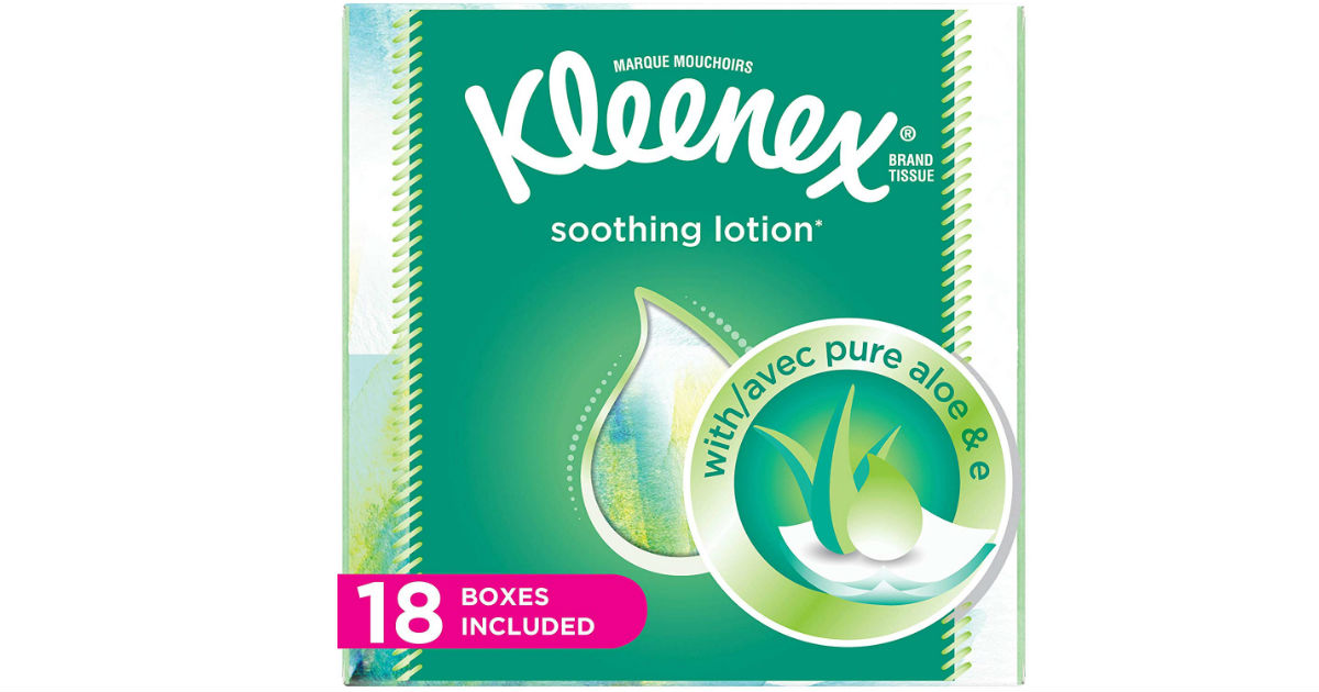 Kleenex Lotion Facial Tissues 18-Pk ONLY $16.08 Shipped