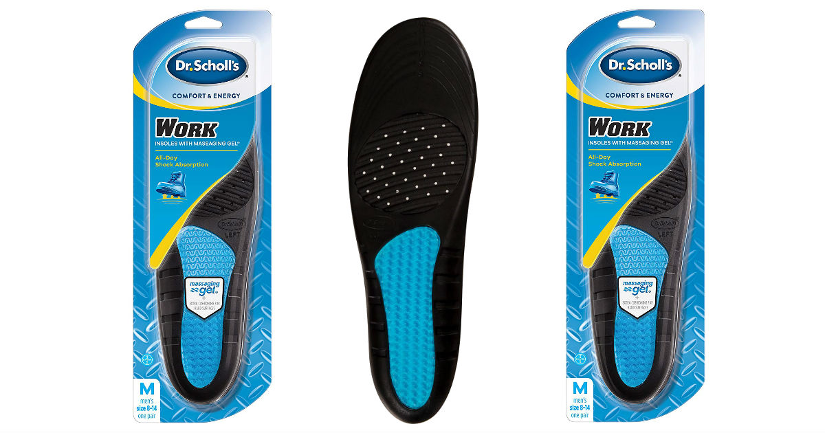 Dr. Scholl’s Work Massaging Gel Advanced Insoles ONLY $7.88