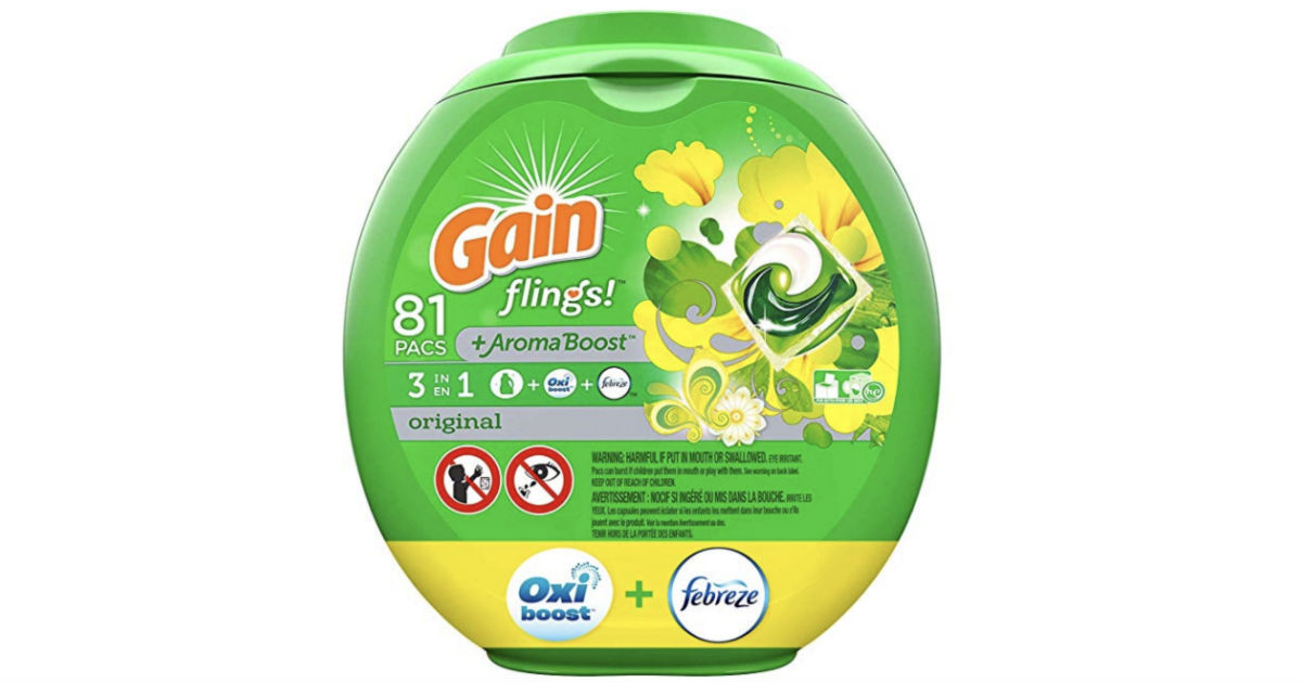 Gain Flings Liquid Laundry Detergent 81-ct Only $12.62 Shipped