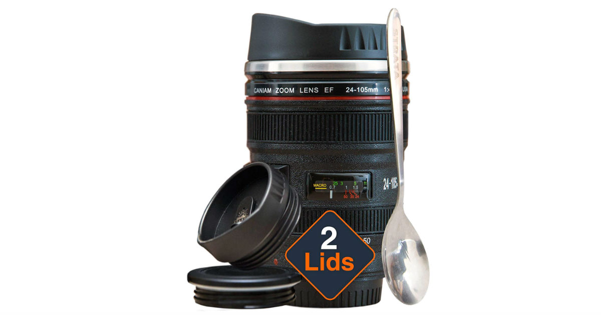 Strata Cups Camera Lens Coffee Mug ONLY $8.45 (Reg. $30)