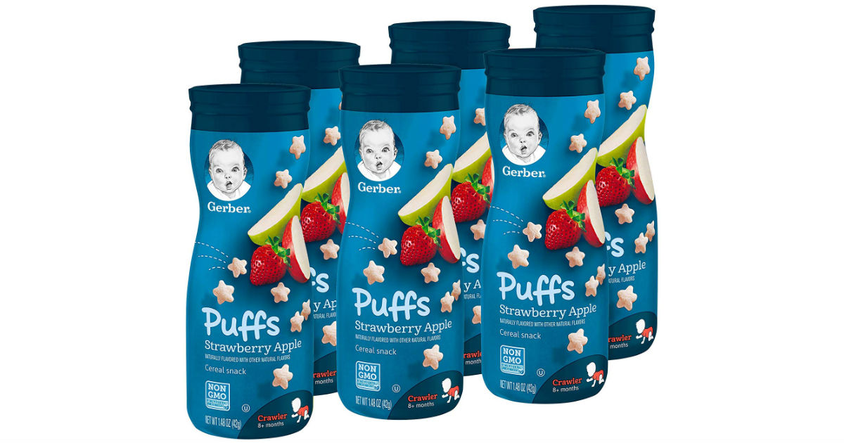 Gerber Puffs Cereal Snack 6-Pack ONLY $7.55 Shipped