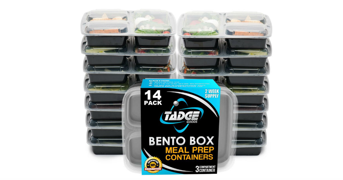 Bento Box Meal Prep Containers ONLY $13.99 (Reg. $30)