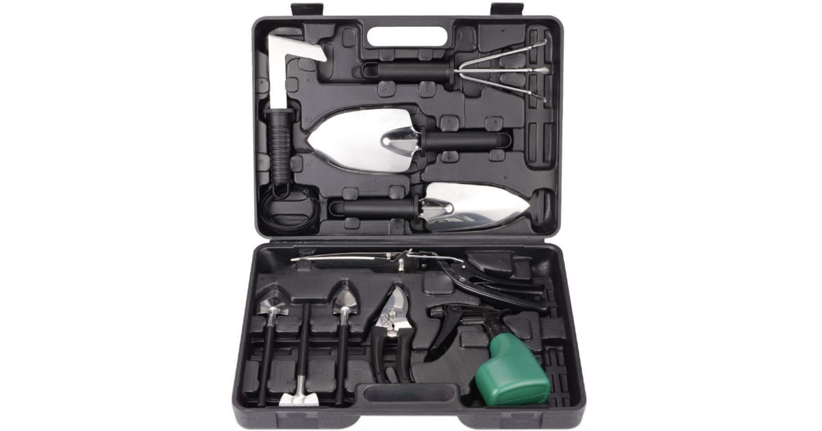 Stainless Steel Gardening Tool Set 12-Piece ONLY $20.79 Shipped