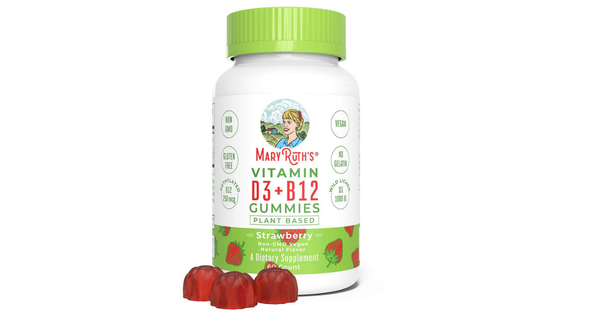 Vegan Vitamin D3+B12 Gummies ONLY $11.38 (Reg. $24)
