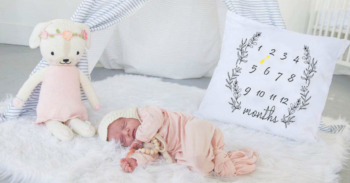 Baby Milestone Monthly Pillowcase ONLY $9.79 (Reg. $22)
