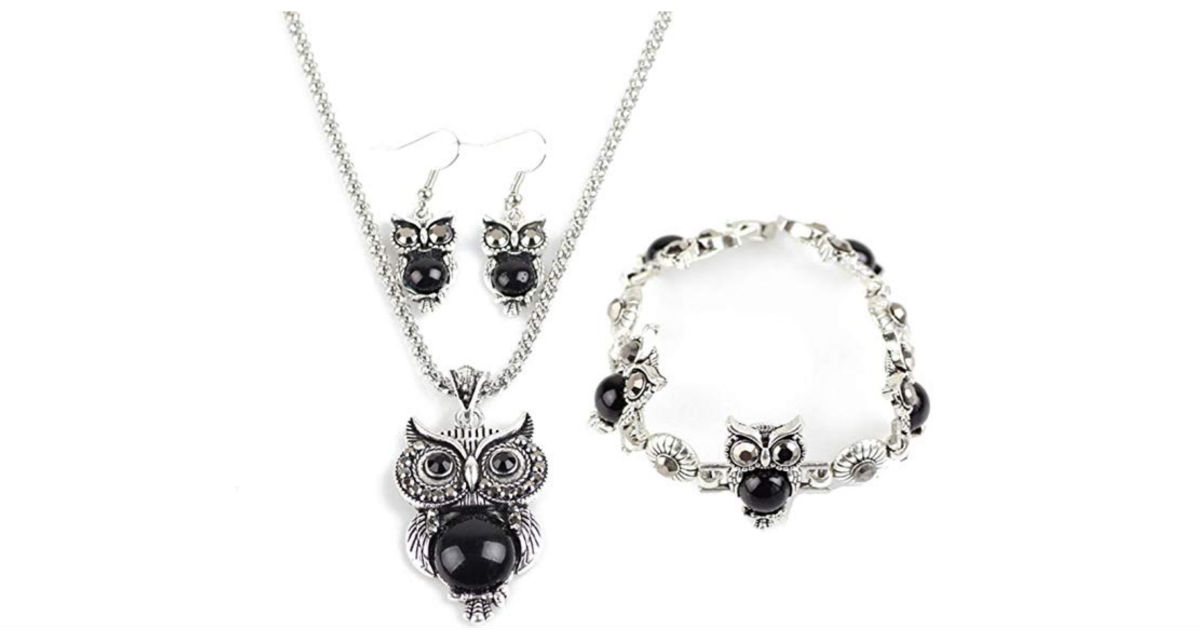Owl Retro National Style Jewelry Set ONLY $3 Shipped
